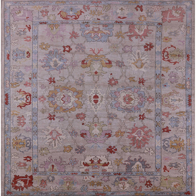 Tapis oriental oriental tissé à la machine, Carré 6 pi