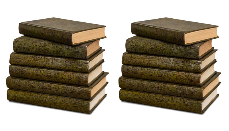 Shagreen Handmade and Media Decorative Book, Green