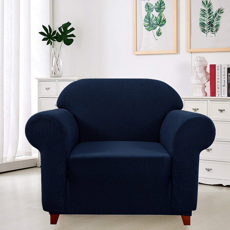 Housse pour fauteuil Elegant, Bleu foncé