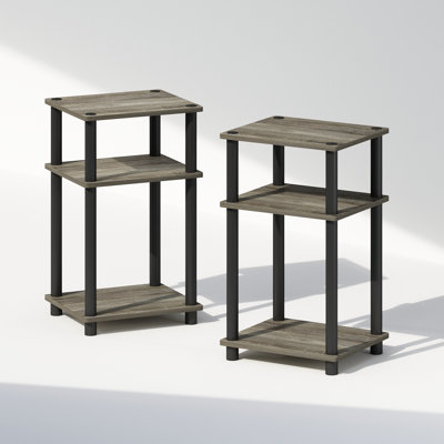 Table de chevet à 3 niveaux Ebern Designs Just Turn-N-Tube