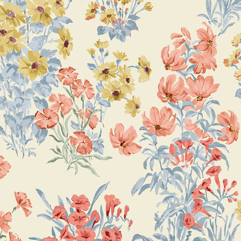 Papier peint jaune Laura Ashley Megan