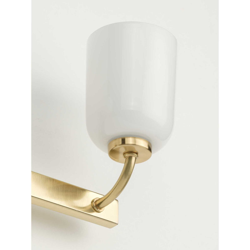 3 - Light Dimmable Vanity Light, Brass