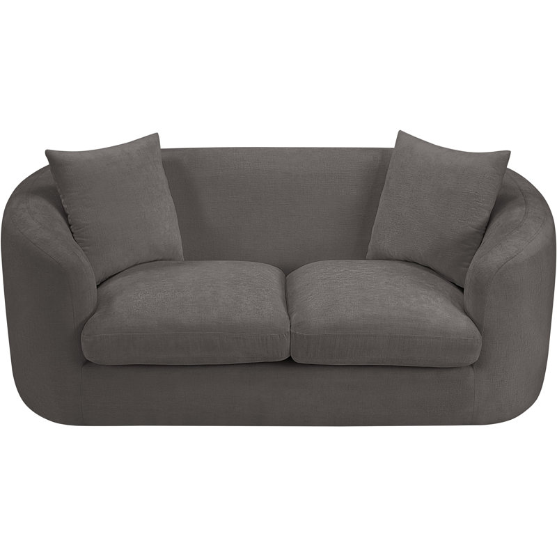 Causeuse Penelope, Tissu gris chenille