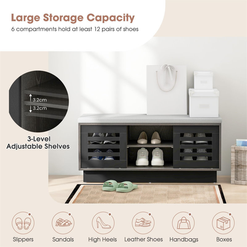 Almore Upholstered Storage Bench