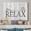 Relax - reproduction d'art textuel sur toile tendue-1671161364