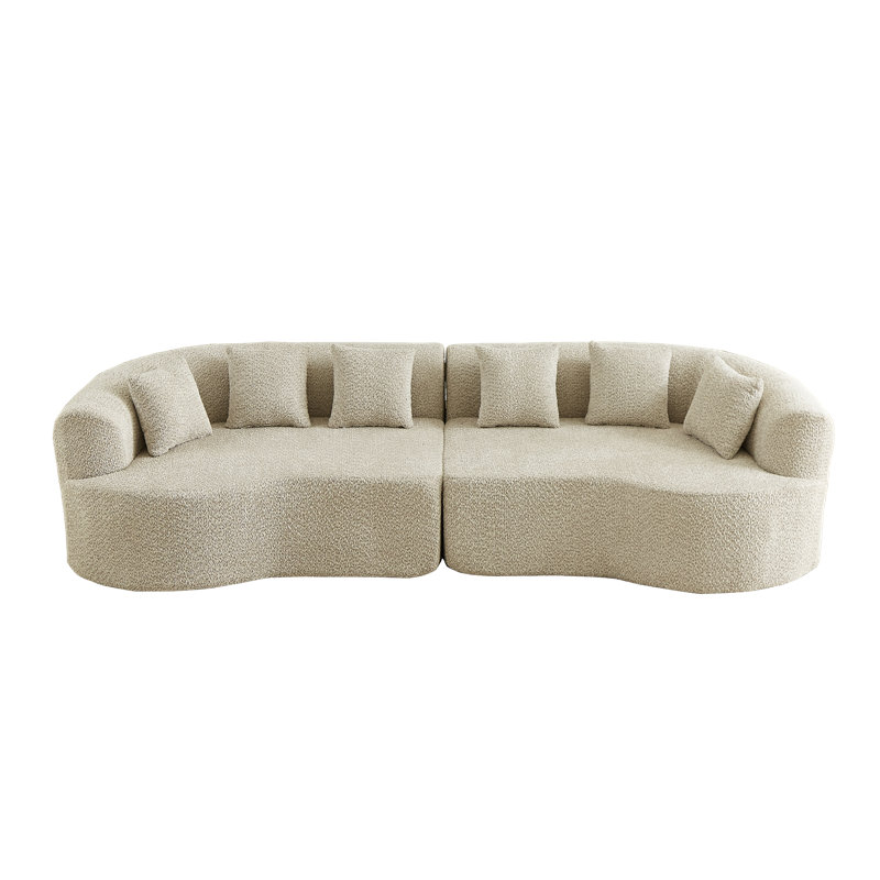 Compression Cloud Sectionals, 111.5 Inch Chenille Modern Home Sofa