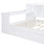 Lit de jour en bois pleine grandeur avec 3 tiroirs spacieux, ports USB et bureau intégré pour une vie moderne et fonctionnelle.-1816948693-1816948695