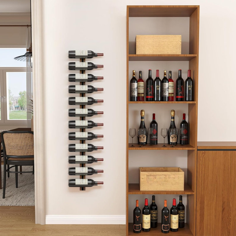 Iron Wine Bottle Rack in Black