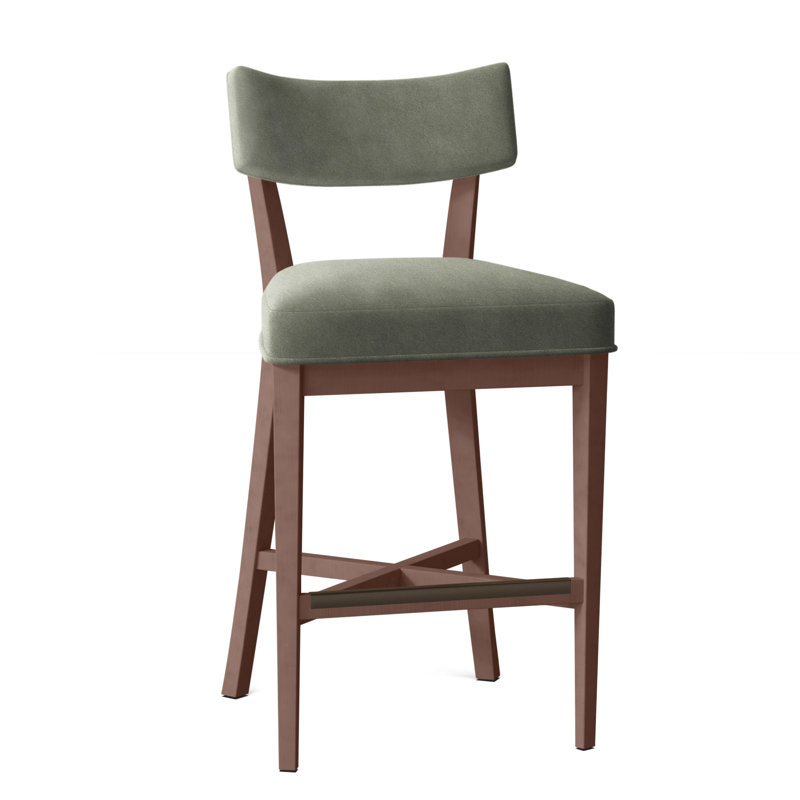Juliet Upholstered Bar Stool with Solid Wood Frame, 9953 Willow, Almond Buff, Counter Stool (25.5" Seat Height)