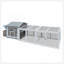 Spacious 118 Inch Wooden Chicken Coop With Free-Range Doors, Nesting Box, And Easy-Clean Pull-Out Tray For Outdoor Use