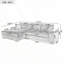 Grand canapé modulaire avec coussins épais Mirod-834322165
