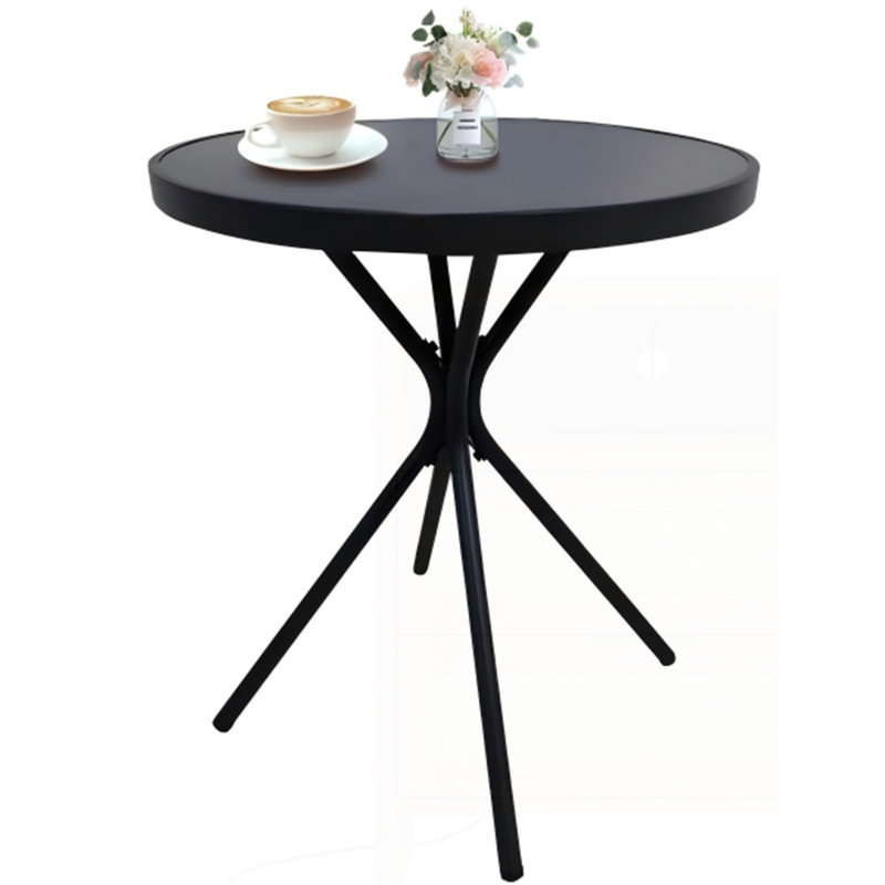 Table d'appoint ronde 24 po en verre trempé