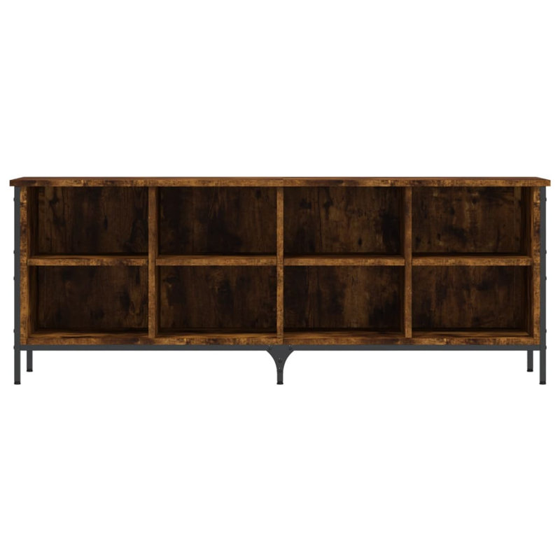 8 Pair Shoe Rack, Smoked Oak