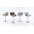 Marana Adjustable Swivel Upholstered Mid-Century Modern Bar Stool with Bentwood Frame-88841747