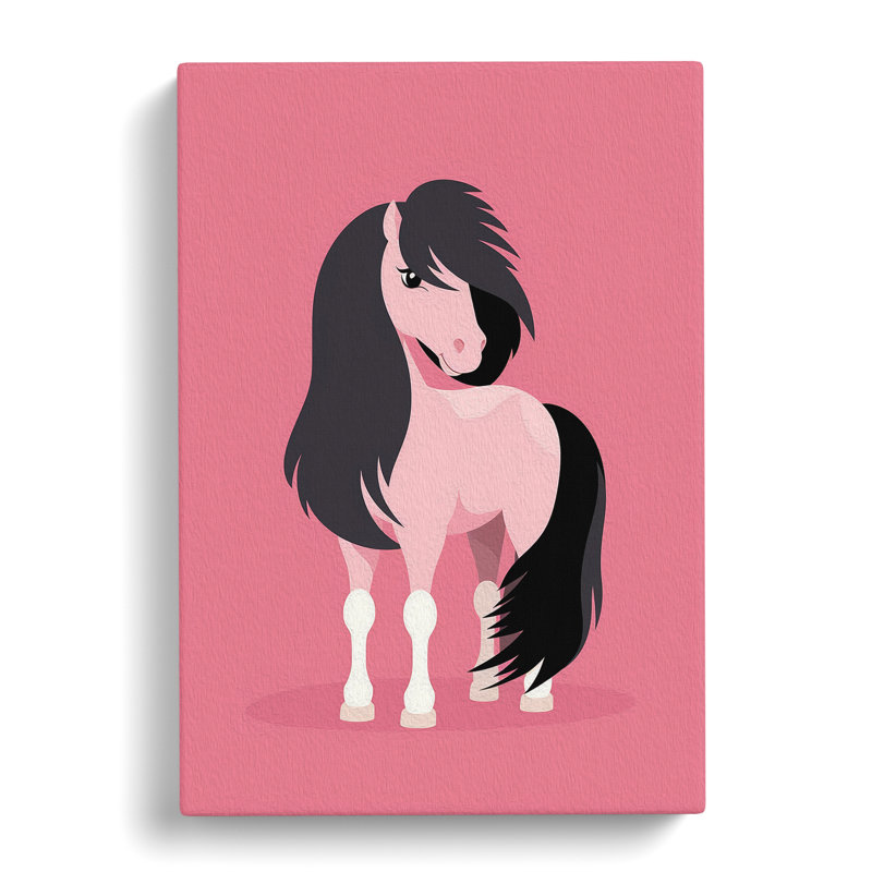 Pony Minimalism - Wrapped Canvas, 60cm H x 40cm W x 3cm D