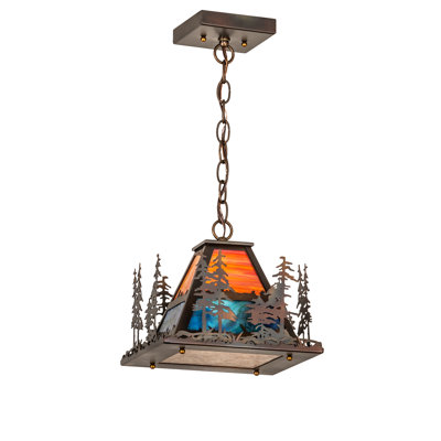 Gracelee 1 - Light Dark Burnished Antique Copper Single Pendant