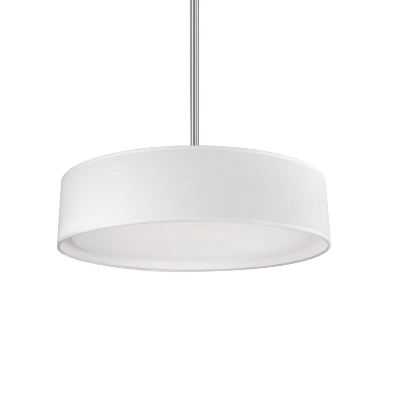Dalton 1 - Light LED Single Pendant, 50.38" H x 16" H x 16" D, White