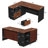 L-shaped Executive Desk, Home Office Desk With Storage, Drawers, File Cabinet And Privacy Panel, Modern Corner Desk With Charging Station & Led Lights,-1700157106