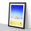 Camel by the Pyramids of Giza in Abstract - Picture Frame Graphic Art Print-55680193-55680196