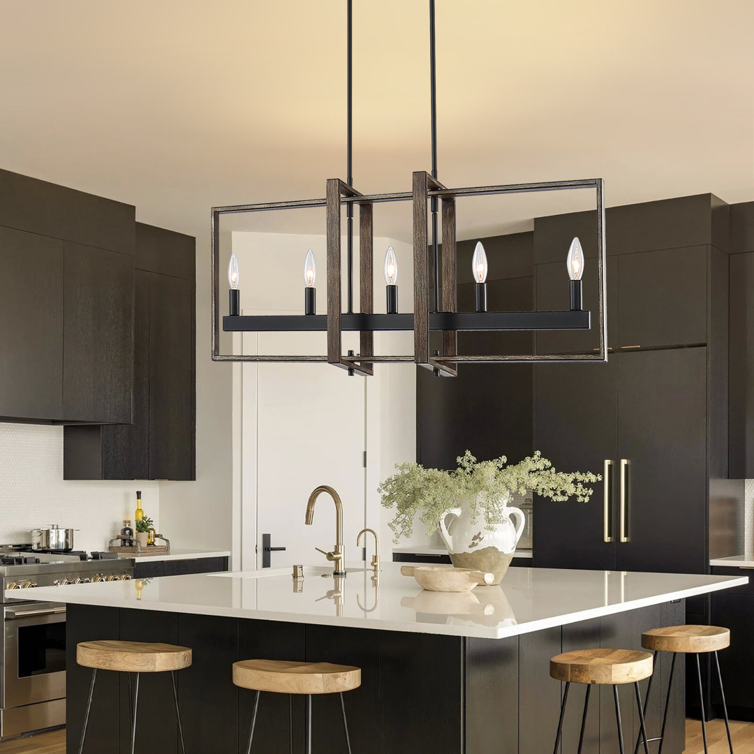 Airel 5 -Light Kitchen Island Linear Pendant Light