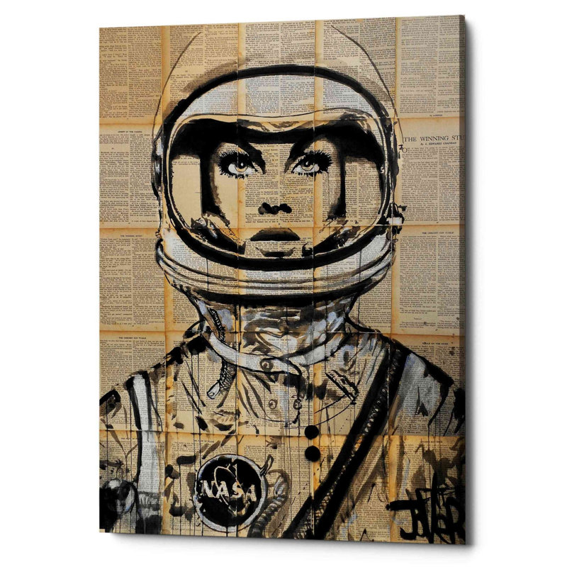 «Orbit» par Loui Jover, art mural sur toile, H 26 po x l 18 po x P 1,25 po