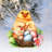 Spring Chicks Wooden Ornaments By G. Debrekht