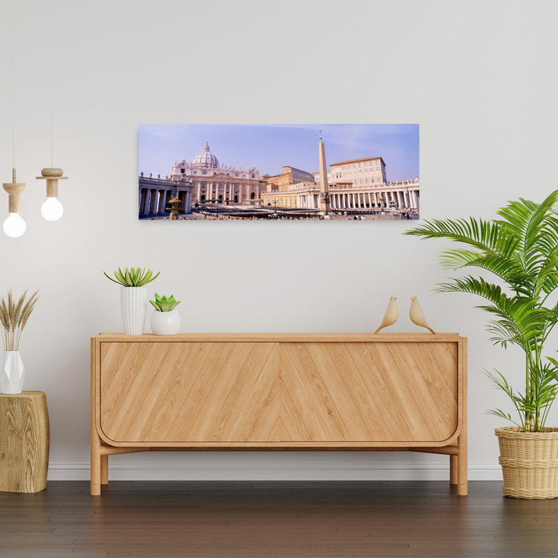 Vatican St Peters Square Rome Italy by K. H. Hanel - Wrapped Canvas Panoramic Print, 30.48 cm H x 91.44 cm W