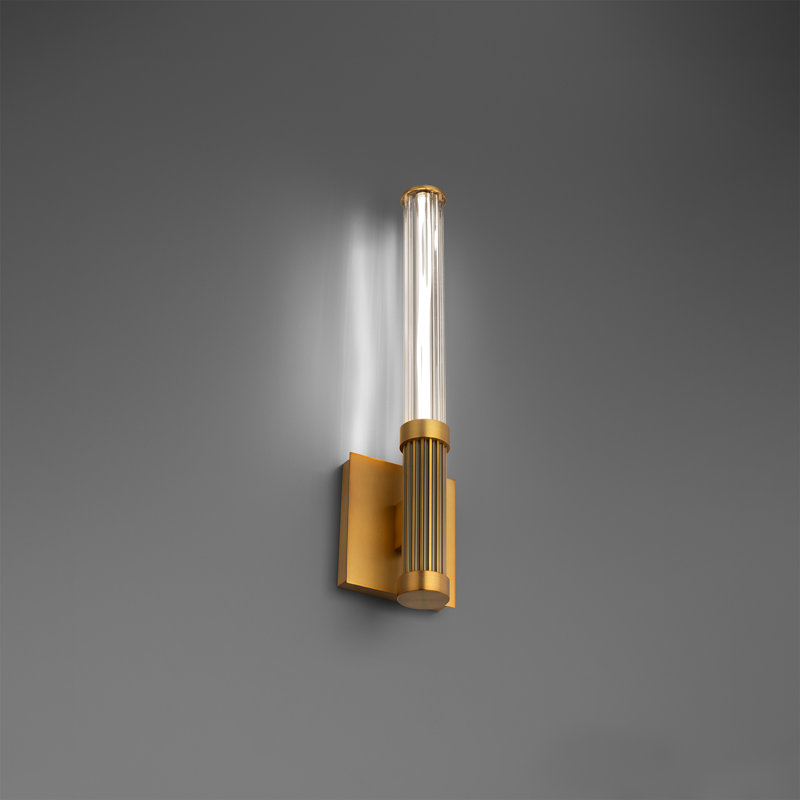 Ribeye 18.75" Dimmable LED Wall Sconce, 3000K Color Temperature, Aged Brass