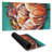 Abstract double tulips flower - 15.75"x31.50" Desk mat