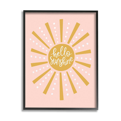 «Hello Sunshine Sun Rays» par Nina Seven - impression sur bois