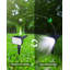 Lumières solaires imperméables pour l'extérieur, 56 lumières de sentier de jardin solaires à DEL, 3 lumières d'éclairage de paysage à énergie solaire en une - blanc, paquet de 6