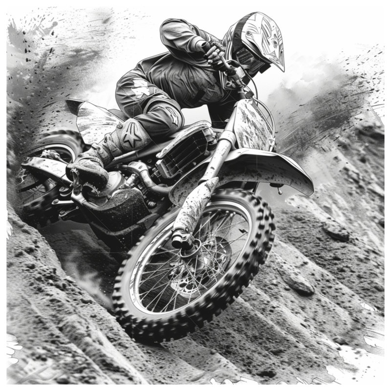 Coussin Motocross, 26 po x 26 po