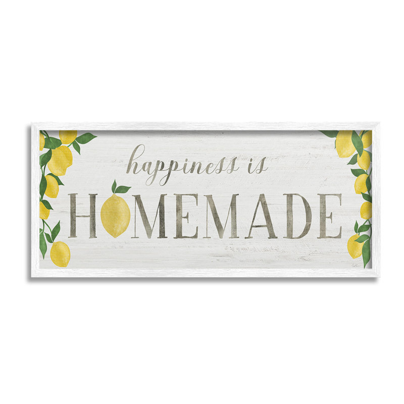 «Happiness Is Hom fait», estampe numérique encadrée par Natalie Carpentieri, Giclée encadrée blanc bord de mer