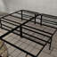 Base de plateforme simple en acier simple TG noir, hauteur de 14 pouces pour la fraîcheur du matelas, capacité de 2000 livres, base noire robuste pour assemblage d'outils, surélevé, sans sommier, dérangement minime-542624697