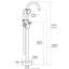 E18b9e84a Bathroom Freestanding Tub Filler