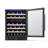 Newair 24” Built-in 46 Bottle Dual Zone Wine Cooler with Removable Beechwood Shelves in Black Stainless Steel-1434031878