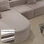 Canapé modulaire en L modulaire en L, siège profond en velours côtelé avec repose-pieds mobile, aucun assemblage requis, parfait pour le confort et l'efficacité de l'espace-1905887405