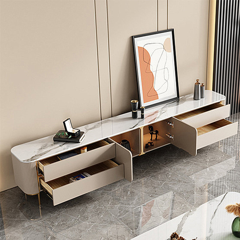 Meuble télé moderne et minimaliste, H 18,5 po x l 78,74 po x P 15,75 po