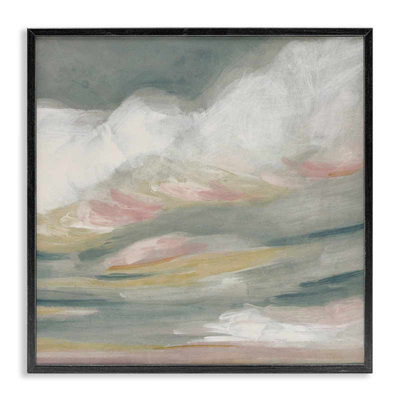 «Storm Clouds Abstraction», estampe numérique par June Erica Vess, Giclée encadrée noir minuit, H 17 po x l 17 po