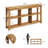 Modern Design Console Table, Sturdy Sofa Table With Adjustable Shelves And Solid Wood Construction