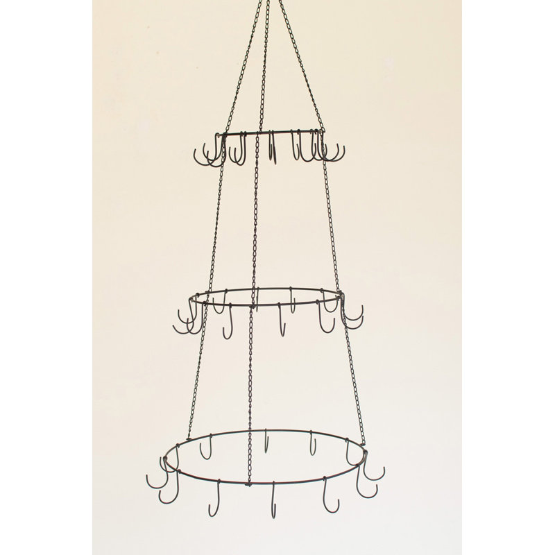  Arbre d'ornement suspendu à trois couches - H 42,9 po, ensemble de 2
