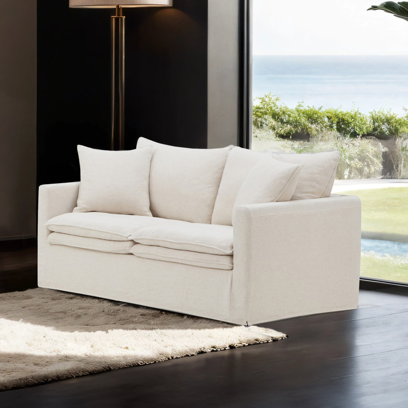 Canapé Adaire, Beige, H 34,5 po x l 67,5 po x P 38 po