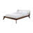 Platform Bed Frame With Winged Edge Headboard-161223880