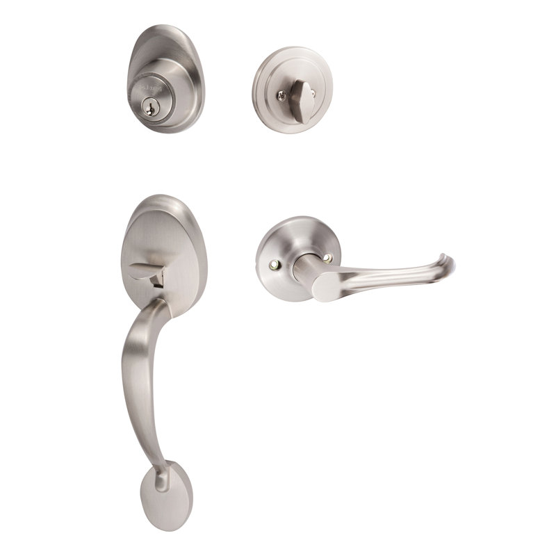 Ensemble de poignée Alta, Nickel satiné, Réversible, Levier Helena