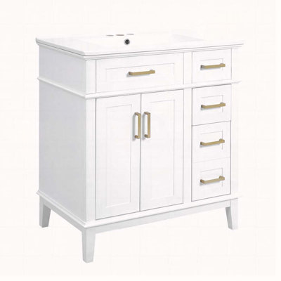 Meuble-lavabo 30 po avec lavabo en céramique