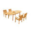 Ensemble repas 5 pièces teck Mashburn-1758313058