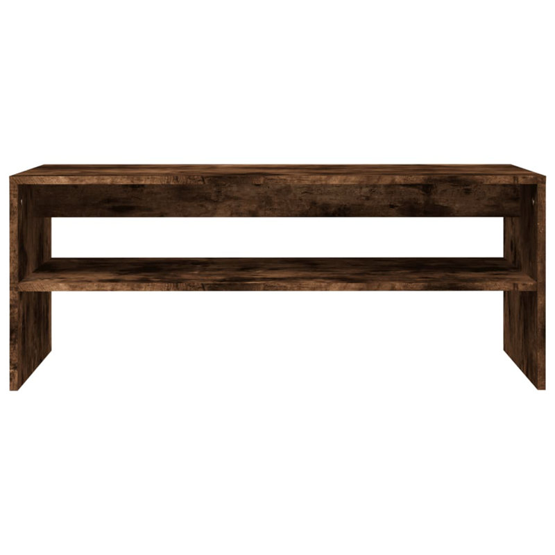 Abell Coffee Table with Storage, Smoked Oak