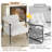 Comfy Chair, Modern Accent Chair with Metal Frame, Cozy Reading Chair with Soft Cushion & Wood Armrest for Bedroom-1365736720