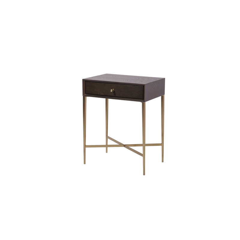 Aeriana End Table, Chocolate