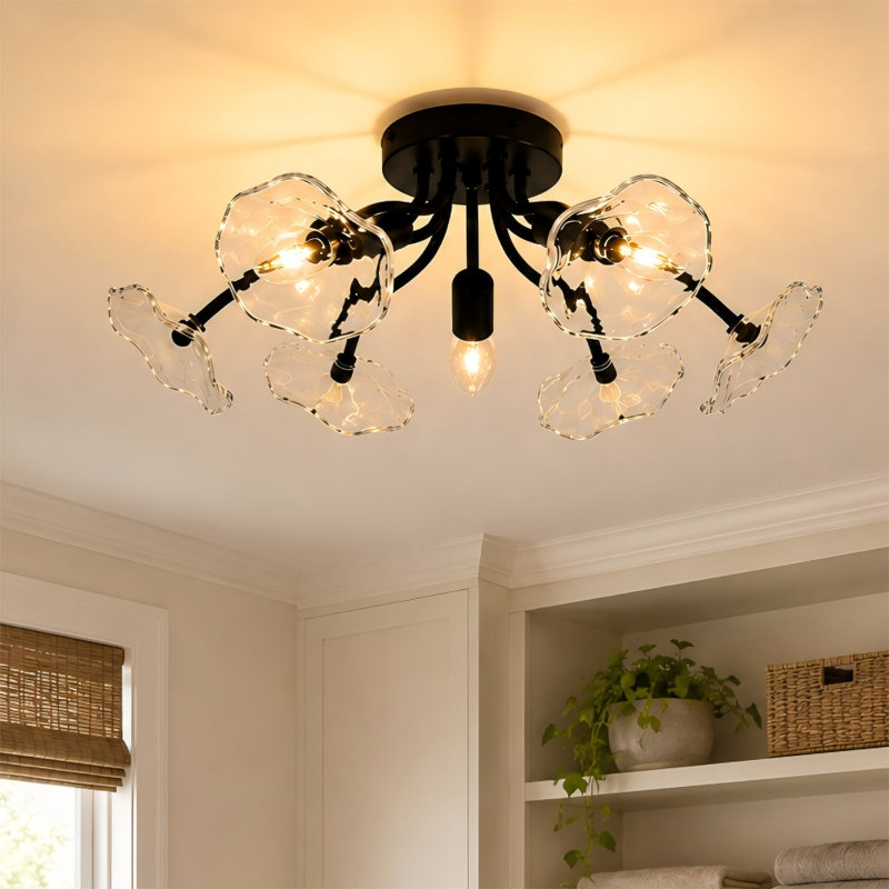 20in Novelty Flush Mount Ceiling Light 3 - Light Chandelier